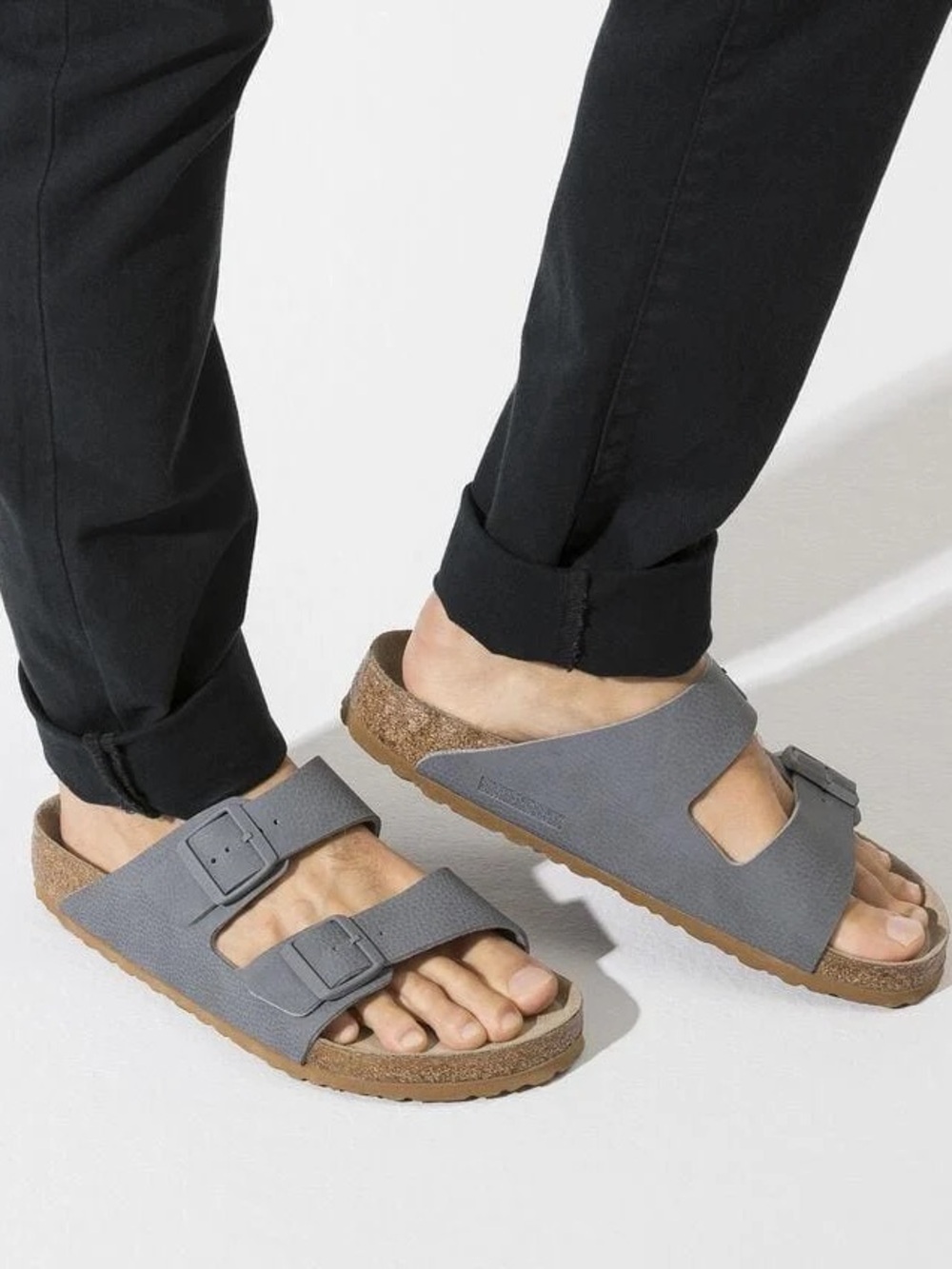 BIRKENSTOCK - Arizona BS Sandal in Desert Soil Grey - Men’s Size 12/45 - Picture 2 of 14